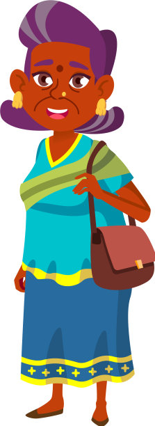 有趣的印度奶奶走路图片下载