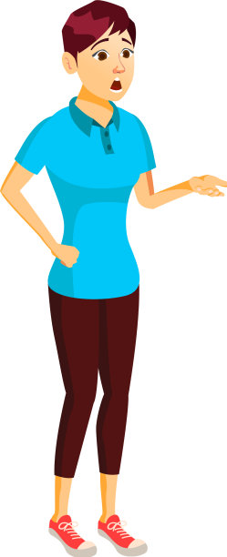 困惑的年轻女子在讲着课图片下载