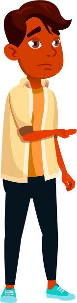 可怜的男孩向卡通讨要钱图片下载