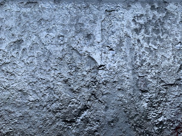 蓝灰色的垃圾墙纸，墙面刷得不均匀。粗糙的油漆纹理，背景或背景为您的设计图片下载