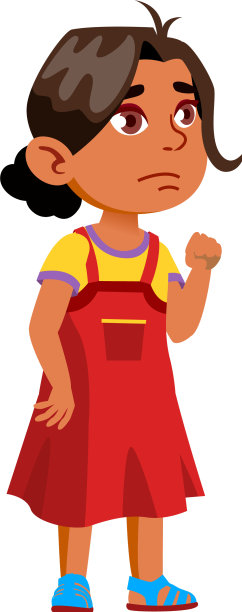 困惑的印度女孩在商店里看玩具卡通图片下载