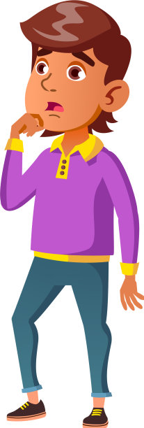 惊讶的小男孩看着广告图片下载