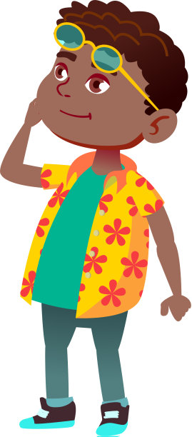 微笑的非洲男孩看着纪念碑上的婴儿图片下载