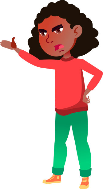 疯狂的非洲少女朝父亲大喊大叫图片下载