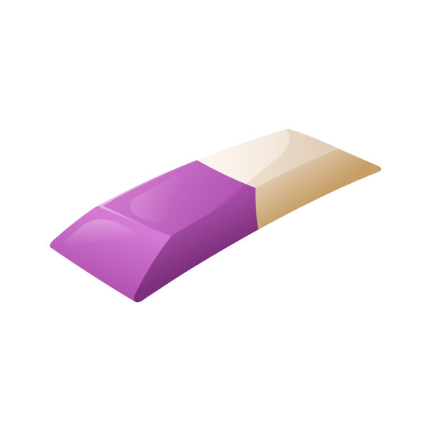 矢量孤立的插图的一个橡皮纠正铅笔题词和图画。办公或学校用品及文具。图片下载