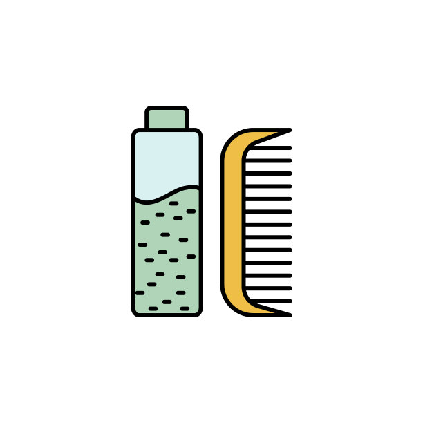 发药，梳轮廓图标。符号和符号可以用于网页，徽标，移动应用程序，UI, UX图片下载