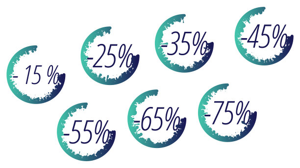 设置鲜明的梯度飞溅销售图标15 25图片下载