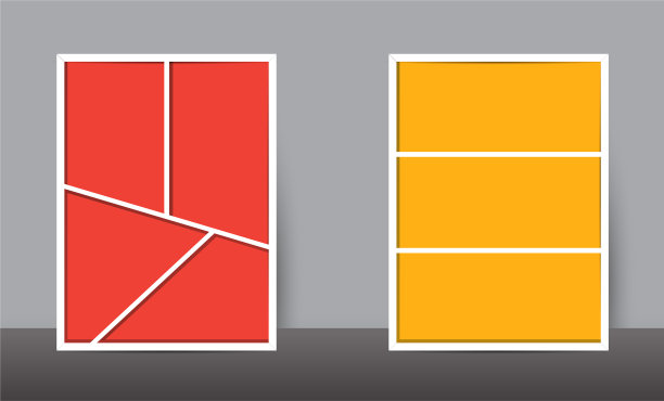 垂直拼贴排版为模板框架图片下载