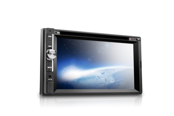 黑色汽车dvd的四分之三视图图片下载