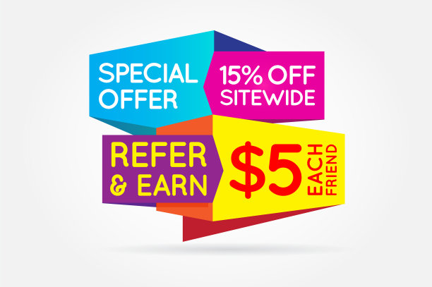 推荐朋友推荐彩色横幅或海报图片下载