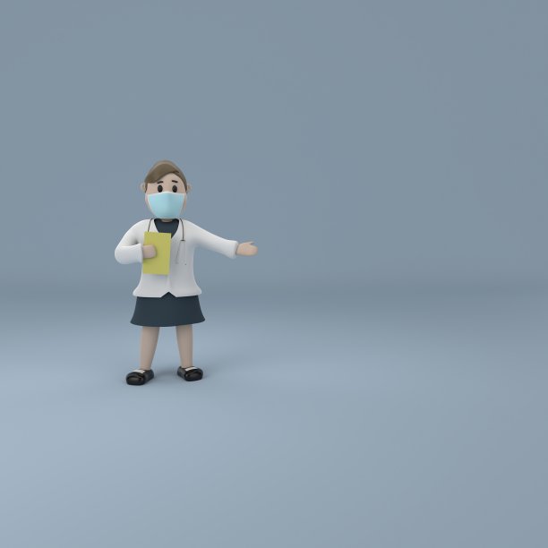 医生卡通3D角色图片下载