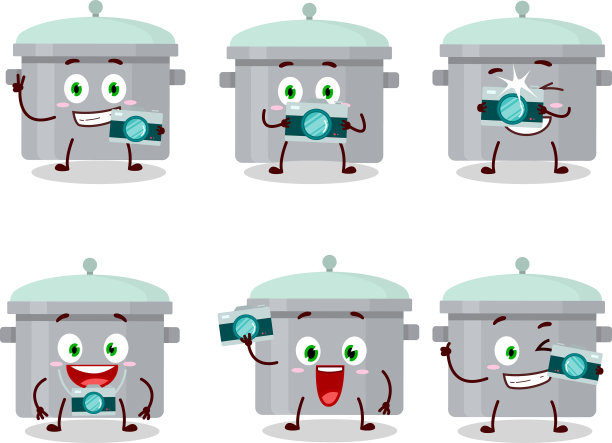 摄影师专业用铝灰色平底锅图片下载