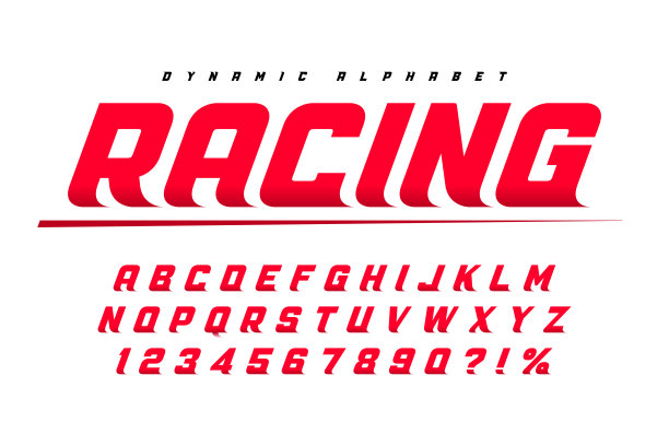 赛车显示字母设计，动态字母，数字。图片下载