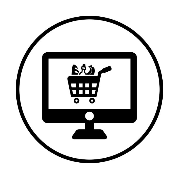 购物车、电商、购物图标黑色矢量图形图片下载