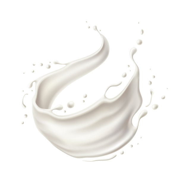 矢量现实牛奶飞溅乳制品设计图片下载
