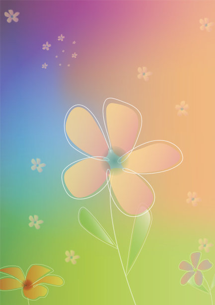 绘制背景卡片梯度粉彩线图片下载