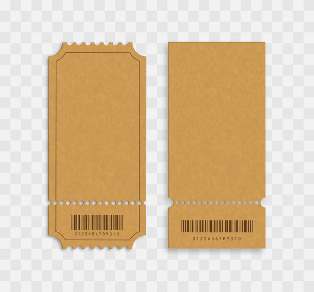 空白票与条形码隔离图片下载