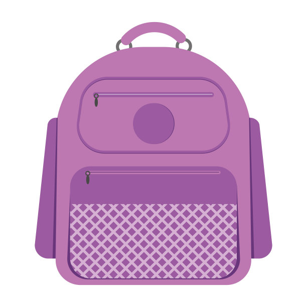 背包袋孤立的矢量插图上的白色背景图片下载