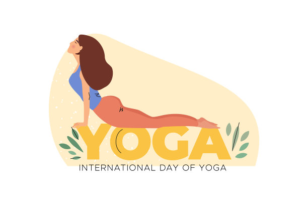 眼镜蛇姿势的女人做瑜伽图片下载