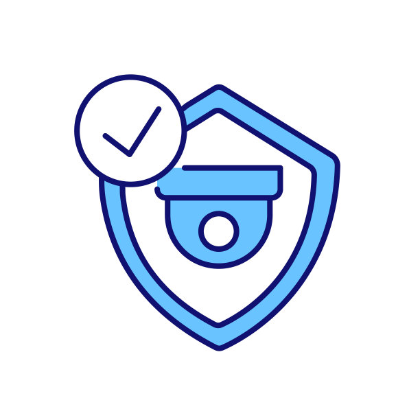 安全摄像头正确安装RGB彩色图标图片下载