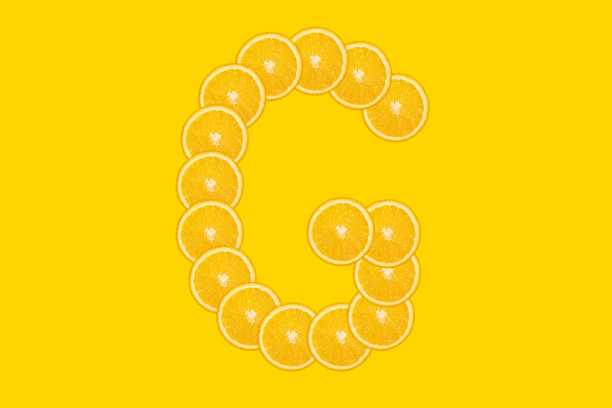 橙色字母-字母G图片下载