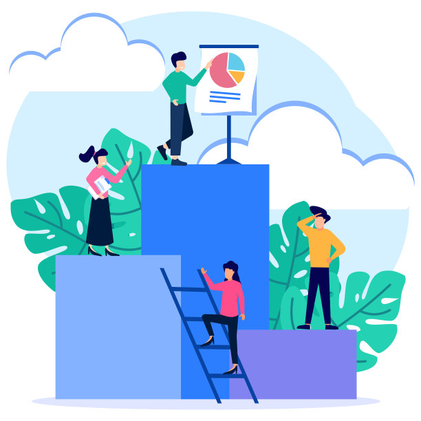 图形卡通人物业务增长图片下载