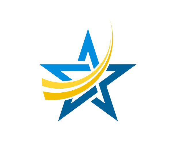 抽象的星形与两个嗖嗖内图片下载