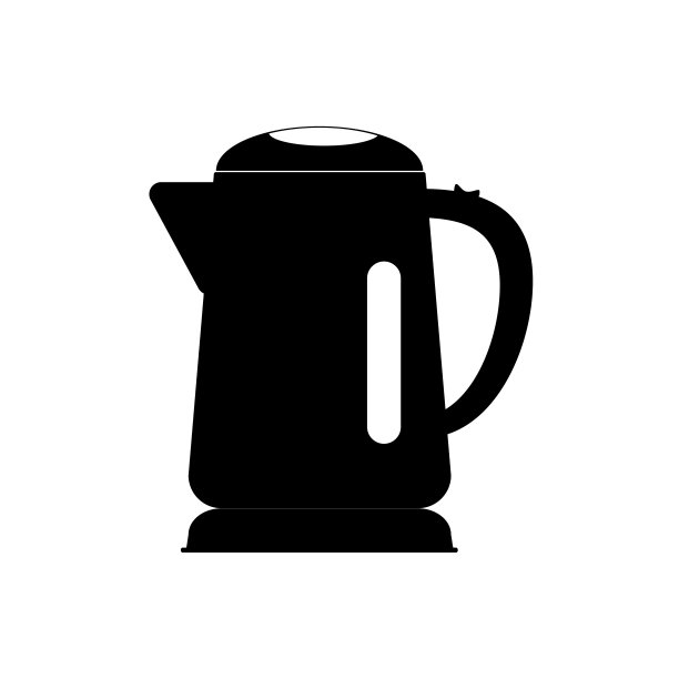 电水壶轮廓，厨房加热水的器具图片下载