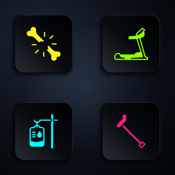 设置拐杖拐杖人骨折静脉输液袋图片下载