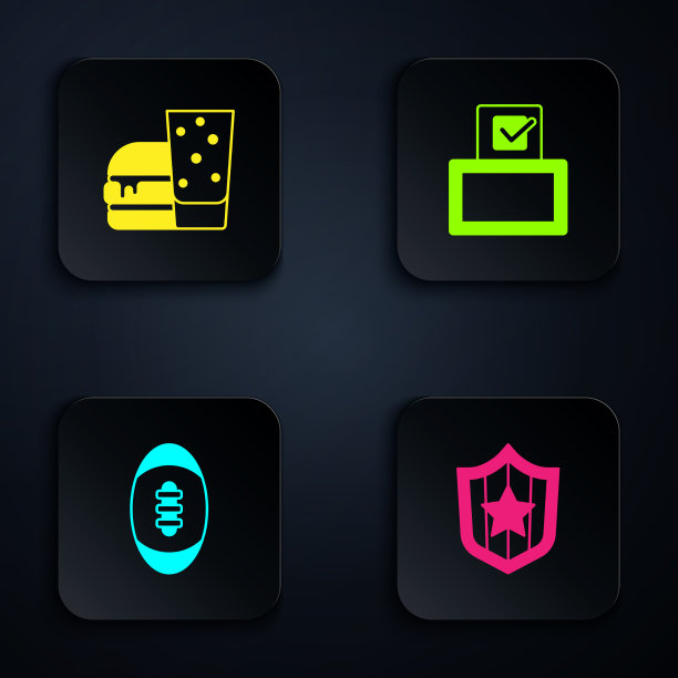 设置盾与明星汉堡美式足球图片下载