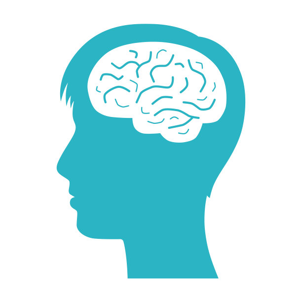 男人头像与大脑图片下载