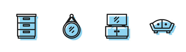 设置线电视，桌子，家具，床头柜图片下载