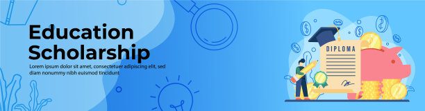 教育奖学金网页横幅设计学生图片下载