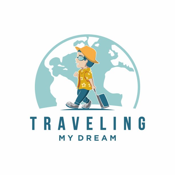 旅行图标设计矢量插图。适用于旅游标签、旅游、旅游海报、航空公司广告、旅行社及科技运输图片下载