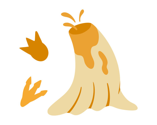 设置恐龙足迹和火山图片下载