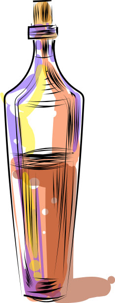 古董酒瓶的玻璃酒瓶图标图片下载