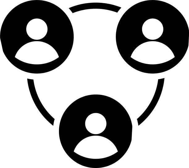 办公室沟通风格的字形图标图片下载