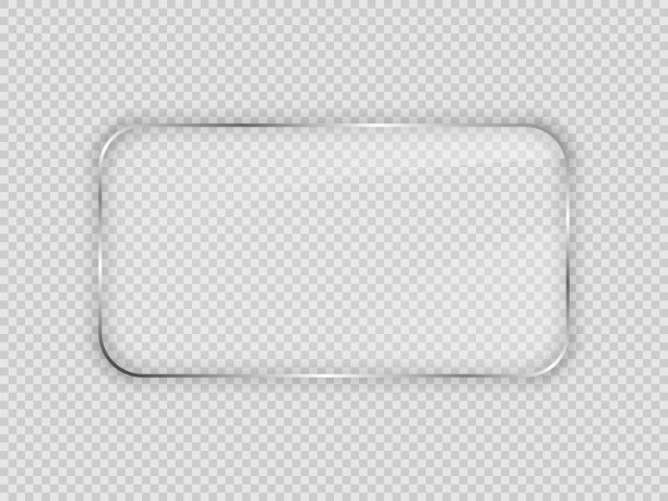 圆形矩形框玻璃板图片下载