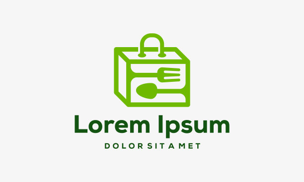 食品工作标志设计食品手提箱标志模板图片下载