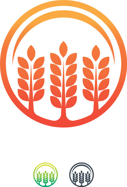 农场小麦标志设计模板农业图片下载