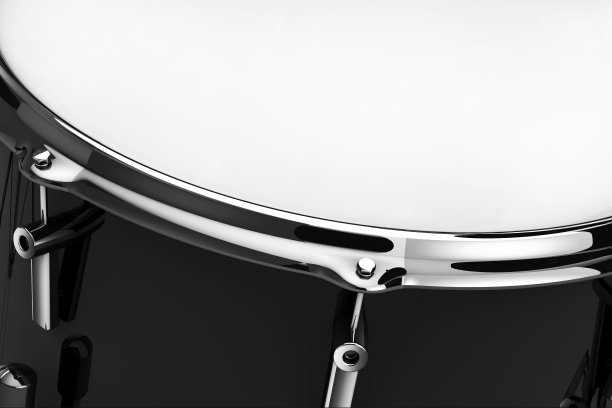 黑色专业摇滚鼓陷阱。3d渲染图片下载