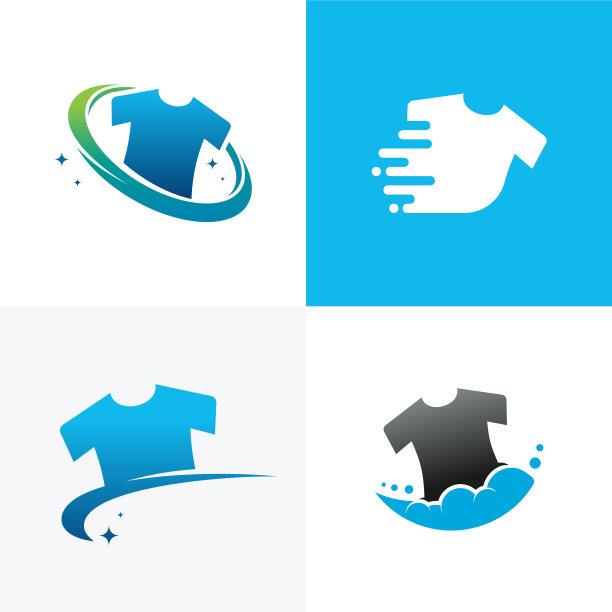 集洗衣标志设计布洗标志图片下载