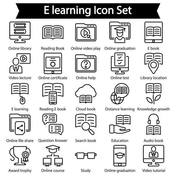 E学习线图标设置图片下载