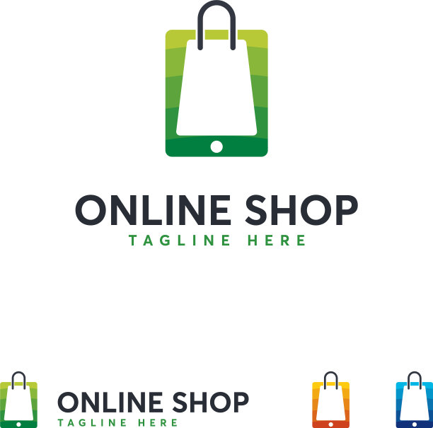 网上商店logo设计模板手机购物图片下载