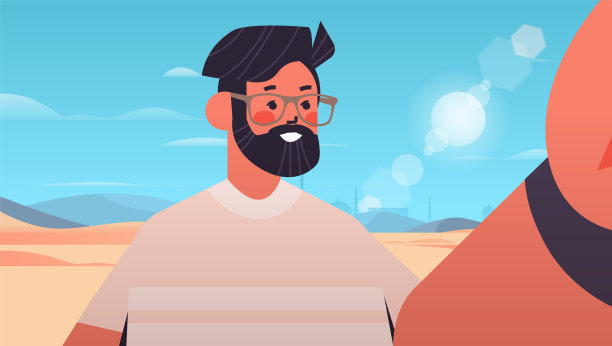 用智能手机自拍的快乐男人图片下载