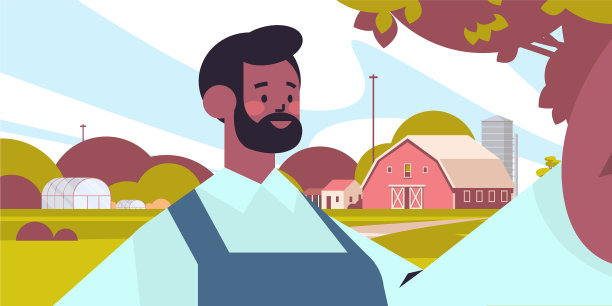 快乐的非洲裔美国农民自拍图片下载