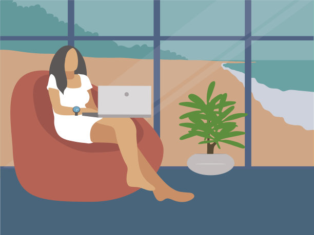 享受拥有笔记本电脑的商业女性图片下载