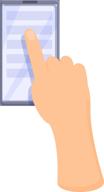 写短信智能手机图标卡通风格图片下载