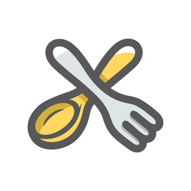 交叉叉勺图标卡通图片下载