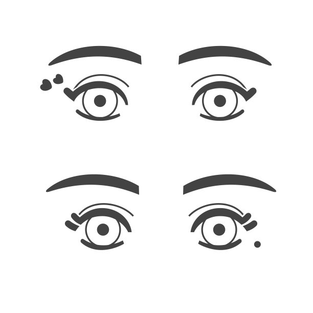 给偶像配上女性的眼睛图片下载